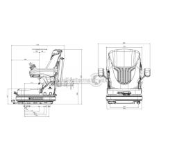 Fotel GRAMMER Primo Professional S - Ciągnik - 1291748 - MSG 75GL/511 GRAMMER 1291748