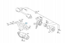 Wahacz Tylny Szeroki A1243505306 Mercedes Benz Aso Mercedes-Benz A1243505306