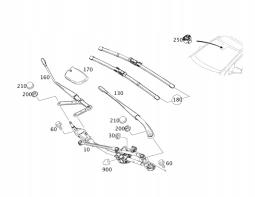 Mechanizm Napędu Wycieraczek A2468200040 Mercedes Mercedes-Benz A2468200040 