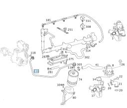 Przewód Paliwowy A6110707032 Mercedes Benz Mercedes-Benz A6110707032