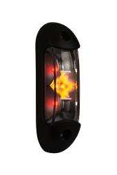 Lampa obrysowa (lewa/prawa), HOR 83: pozycyjne przednie, obrysowe boczne, pozycyjne tylne, LED 12/24 V, przewód okrągły 2x0,75 mm2, długość 0,5 m Horpol LD 2166