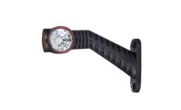Lampa obrysowa potrójna HOR 77A - ODBŁYŚNIK, PRAWA, na wysięgniku ukośnym, długim, diodowa 12/24V (przewód 0,5 m) Horpol LD 2174