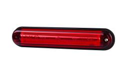 "Lampa obrysowa typu ""slim"" ze światłowodem, diodowa 12/ 24 V, typu HOR 91, czerwona (2 przewody 0,75 mm2, czarny - długoć 0,5 m)" Horpol LD 2334