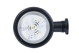 Lampa obrysowa biało - czerwona HOR 102A na wysięgniku krótkim, diodowa 12/24 V (przewód okrągły 2x0,75 mm2, długość 0,6 m) Horpol LD 2588