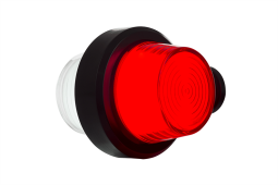 Lampa obrysowa biało - czerwona HOR 102B na wysięgniku krótkim, diodowa 12/24 V (neon, przewód okrągły 2x0,75 mm2, długość 0,6 m) Horpol LD 2606