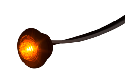 Lampa obrysowa boczna, diodowa 12/24 V, HOR 109, pomarańczowa (2 przewody 0,75 mm2, długość 0,5 m) Horpol LD 2629