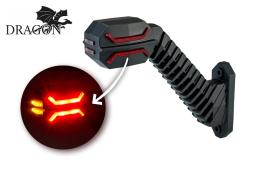 Lampa obrysowa trzyfunkcyjna na wysięgniku długim ukośnym HOR 134 - DRAGON, diodowa 12/24V, lewa (przewód 2x0,75 mm2, długość 0,5 m) Horpol LD 2994