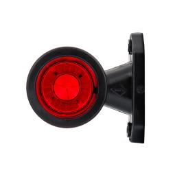 Lampa obrysowa biało-czerwona HOR 69, na wysięgniku krótkim prostym, diodowa 12/24 V (przewód 0,5 m) Horpol LD 721