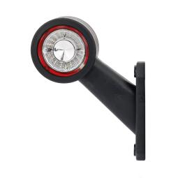 Lampa obrysowa biało-czerwona HOR 69, na wysięgniku krótkim ukośnym, diodowa 12/24 V, LEWA (przewód 0,4 m) Horpol LD 725/L