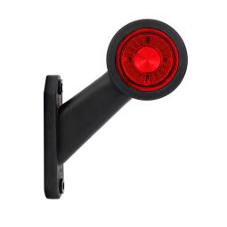 Lampa obrysowa biało-czerwona HOR 69, na wysięgniku krótkim ukośnym, diodowa 12/24 V, LEWA (przewód 0,4 m) Horpol LD 725/L