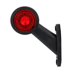 Lampa obrysowa biało-czerwona HOR 69, na wysięgniku krótkim ukośnym, diodowa 12/24 V, PRAWA (przewód 0,4 m) Horpol LD 725/P