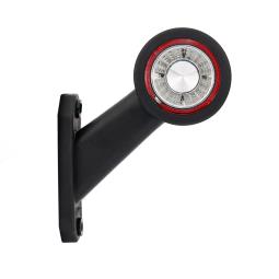 Lampa obrysowa biało-czerwona HOR 69, na wysięgniku krótkim ukośnym, diodowa 12/24 V, PRAWA (przewód 0,4 m) Horpol LD 725/P
