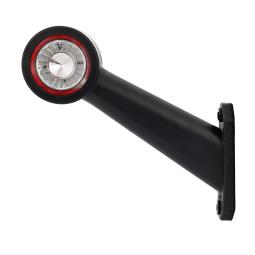 Lampa obrysowa biało-czerwona HOR 69, na wysięgniku długim ukośnym, diodowa 12/24 V, LEWA (przewód 0,4 m) Horpol LD 726/L