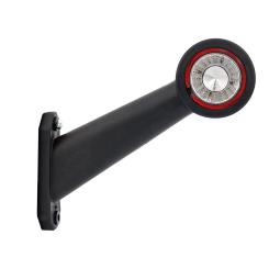 Lampa obrysowa biało-czerwona HOR 69, na wysięgniku długim ukośnym, diodowa 12/24 V, PRAWA (przewód 0,4 m) Horpol LD 726/P