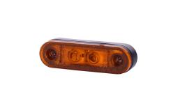 Lampa obrysowa boczna, pomarańczowa z podkładkami HOR 72, diodowa 12/24 V Horpol LD 957