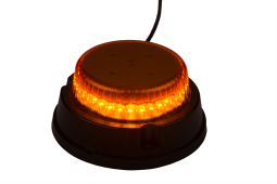 Lampa ostrzegawcza HOR 110B, diodowa 12/24 V (wersja przykręcana, tryb rotacyjny i błyskowy, przewód 3x0,5 mm2, długość 1,5 m) + dodatkowa przelotka 472F1 Horpol LDO 2663 R/F