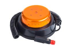 Lampa ostrzegawcza HOR 110B, diodowa 12/24 V (wersja z magnesem i przewodem spiralnym 2x0,75 mm2, długość 4 m, tryb błyskowy) Horpol LDO 2664/F