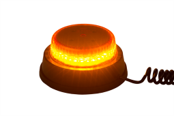 Lampa ostrzegawcza HOR 110B, diodowa 12/24 V (wersja z magnesem i przewodem spiralnym 2x0,75 mm2, długość 4 m, tryb błyskowy) Horpol LDO 2664/F