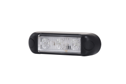 Lampa ostrzegawcza pomarańczowa HOR 113 - STROBO SLIM, diodowa 12/24 V (4 tryby błysków, przewód 3x0,5 mm2, długość 0,5 m) Horpol LDO 2675