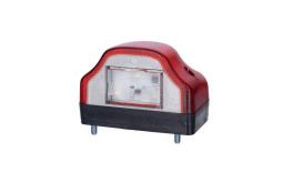 Lampa oświetlenia tablicy rejestracyjnej HOR 47, czerwona, diodowa 12/24 V Horpol LTD 232