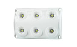 Lampa oświetlenia wnętrza HOR 66, prostokątna, diodowa 12/24 V Horpol LWD 2154