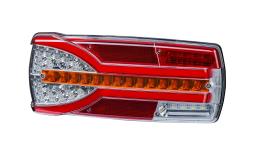 Lampa zespolona tylna HOR 87 - Carmen, diodowa 12/24 V, lewa (bez nakładek na światło hamowania, przewód 7x0,5 mm2, długość 1,5 m) Horpol LZD 2300