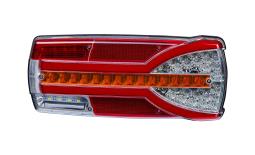 Lampa zespolona tylna HOR 87 - Carmen, diodowa 12/24 V, prawa (bez nakładek na światło hamowania, przewód 7x0,5 mm2, długość 1,5 m) Horpol LZD 2301
