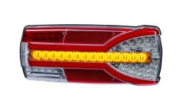 Lampa zespolona tylna HOR 87 - Carmen, diodowa 12/24 V, prawa (bez nakładek na światło hamowania, przewód 7x0,5 mm2, długość 1,5 m) Horpol LZD 2301