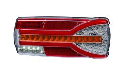 Lampa zespolona tylna HOR 87 - Carmen, diodowa 12/24 V, prawa (bez nakładek na światło hamowania, przewód 7x0,5 mm2, długość 1,5 m) Horpol LZD 2301