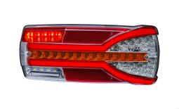 Lampa zespolona tylna HOR 87 - Carmen, diodowa 12/24 V, prawa (bez nakładek na światło hamowania, przewód 7x0,5 mm2, długość 1,5 m) Horpol LZD 2301