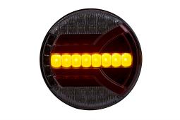 Lampa zespolona tylna NAVIA (lewa/prawa), HOR 94: pozycyjne, hamowania, kierunkowskaz dynamiczny, cofania, przeciwmgielne, LED 12/24 V, przewód 6x0,5 mm2, długość 1,5 m Horpol LZD 2341