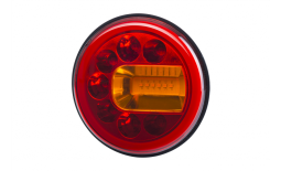 Lampa zespolona tylna LUNA (prawa), HOR 96A: pozycyjne NEON, hamowania, kierunkowskaz, LED 12/24 V, przewód okrągły 4x0,5 mm2, długość 1,5 m Horpol LZD 2447