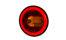 Lampa zespolona tylna LUNA (prawa), HOR 96A: pozycyjne NEON, hamowania, kierunkowskaz, LED 12/24 V, przewód okrągły 4x0,5 mm2, długość 1,5 m Horpol LZD 2447