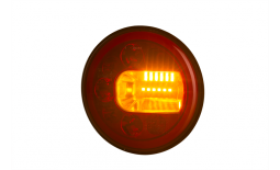 Lampa zespolona tylna LUNA (prawa), HOR 96A: pozycyjne NEON, hamowania, kierunkowskaz, LED 12/24 V, przewód okrągły 4x0,5 mm2, długość 1,5 m Horpol LZD 2447