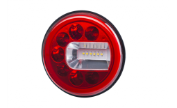Lampa zespolona tylna LUNA (prawa), HOR 96B: pozycyjne NEON, przeciwmgielne, cofania, LED 12/24 V, przewód okrągły 4x0,5 mm2, długość 1,5 m Horpol LZD 2451
