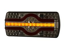 Lampa zespolona tylna HOR 89, EMA - 6 funkcyjna, diodowa 12/24 V, (oświetlenie tablicy rejestracyjnej boczne, przewód okrągły 7x0,5 mm2, długość 2 m) Horpol LZD 2540
