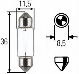 Żarówka, lampa tylna HELLA 8GM 002 092-123