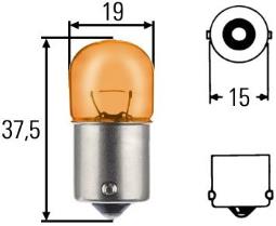 Żarówka, lampa kierunkowskazu HELLA 8GA 002 071-051