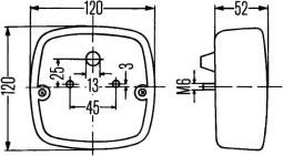 Lampa tylna zespolona HELLA 2SD 002 514-161