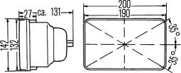 Zestaw, reflektor Hella 1AE 003 427-011