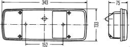 Lampa tylna zespolona Hella 2SK 003 567-331