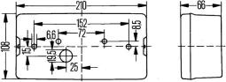 Lampa tylna zespolona HELLA 2SD 006 040-141