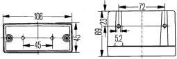 Lampy przeciwmgłowe tylne HELLA 2NE 006 609-187