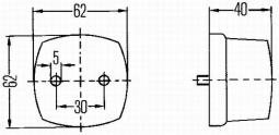 Światła pozycyjne HELLA 2PF 003 057-041