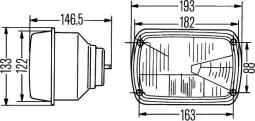 Reflektor Hella 1AD 003 305-001