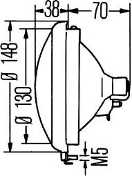 Zestaw, reflektor Hella 1S3 001 442-001