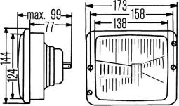 Reflektor HELLA 1AA 004 109-041