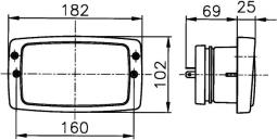 Reflektor HELLA 1AB 006 213-001