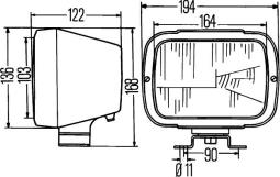 Reflektor Hella 1AB 004 231-001