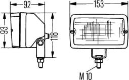 Oświetlenie pomocnicze Hella 1GA 005 060-001